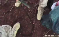 غنيمة كبيرة الأبنوس في سن المراهقة مارس الجنس.