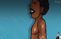 شعر الآسيوية وقحة مارس الجنس في المؤخرة.